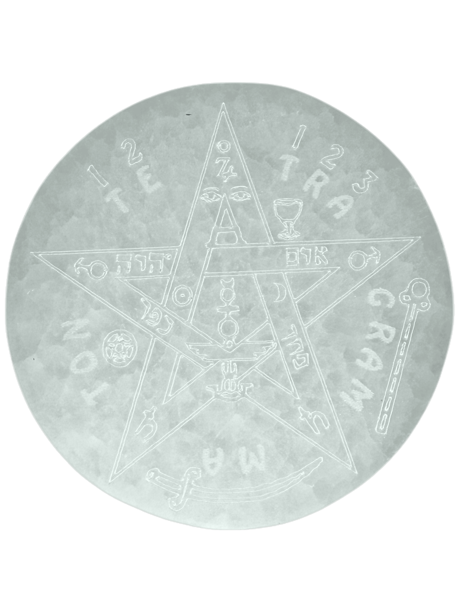 Placa Selenita con Tetragrámaton